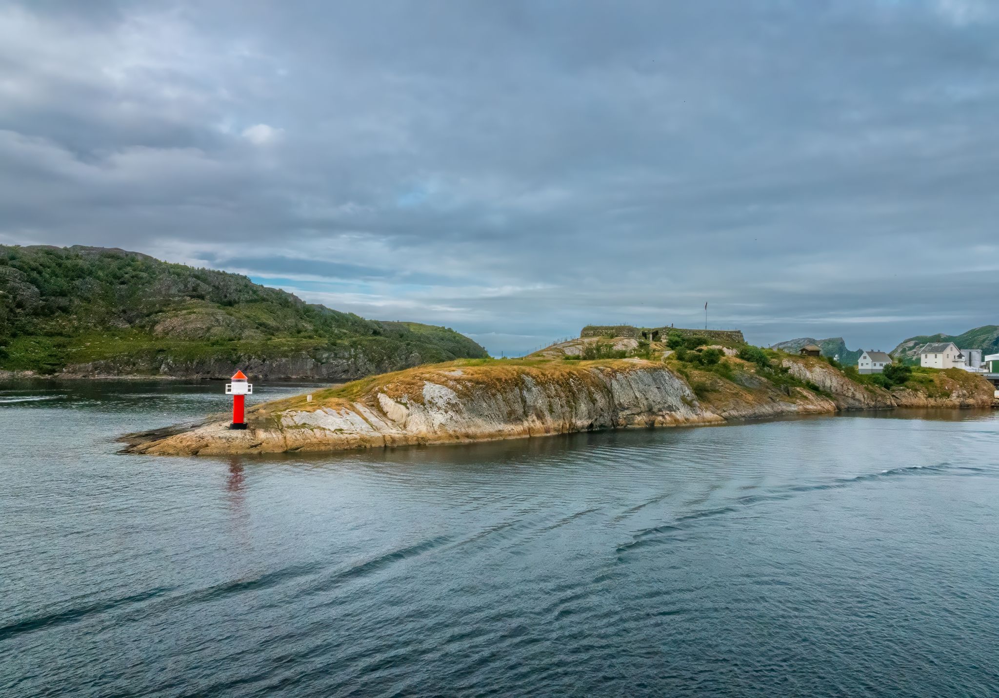 photo of view of  Bremnes Fortress, Bodø, Nordland, Norway. the European Capital of Culture in 2024