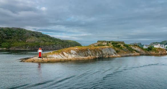 photo of view of  Bremnes Fortress, Bodø, Nordland, Norway. the European Capital of Culture in 2024