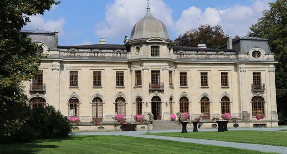 photo of view of Château Empain,Enghien Belgium.