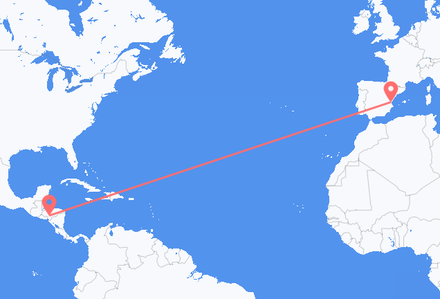 Tegucigalpa to Valencia