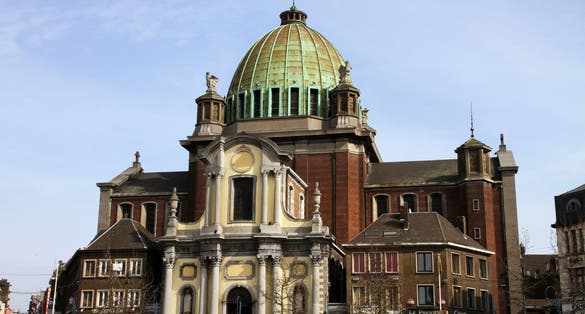 Photo of the Basilica of St-Christophe , Charleroi, Hainaut, Wallonia, Belgium.