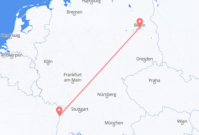 Strasbourg to Berlin