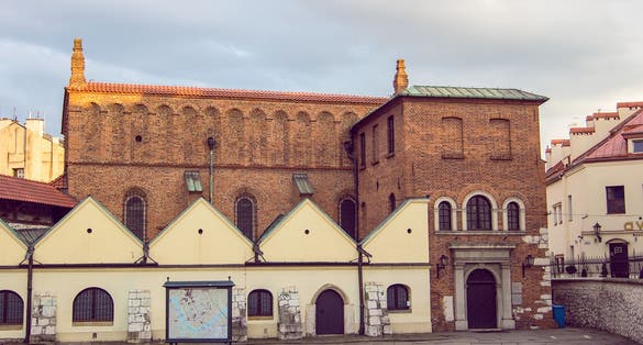 Renaissance old Synagogue in Kazimierz. Krakow. Poland.
