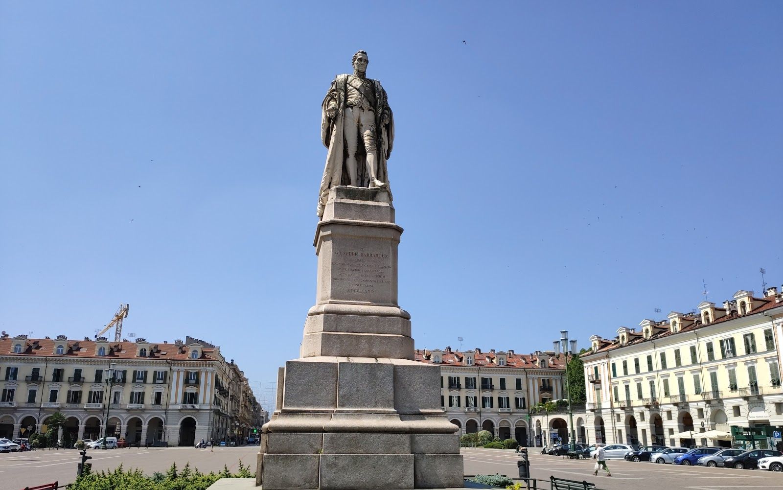 Giuseppe Barbaroux’s Monument, Centro Storico, Cuneo, Piemont, Italy