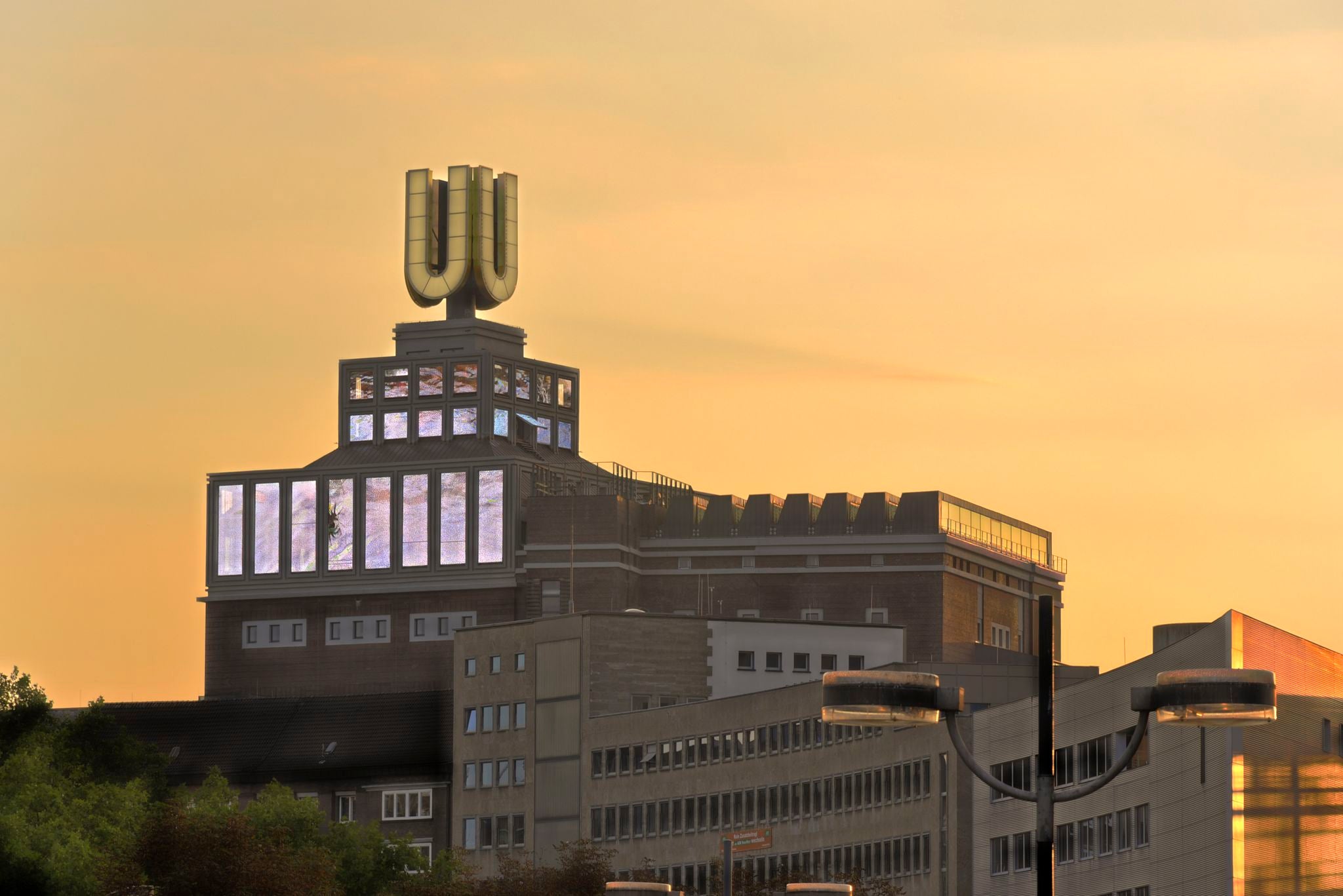 Dortmunder U-Tower at dawn