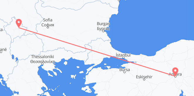 Turkey to Kosovo