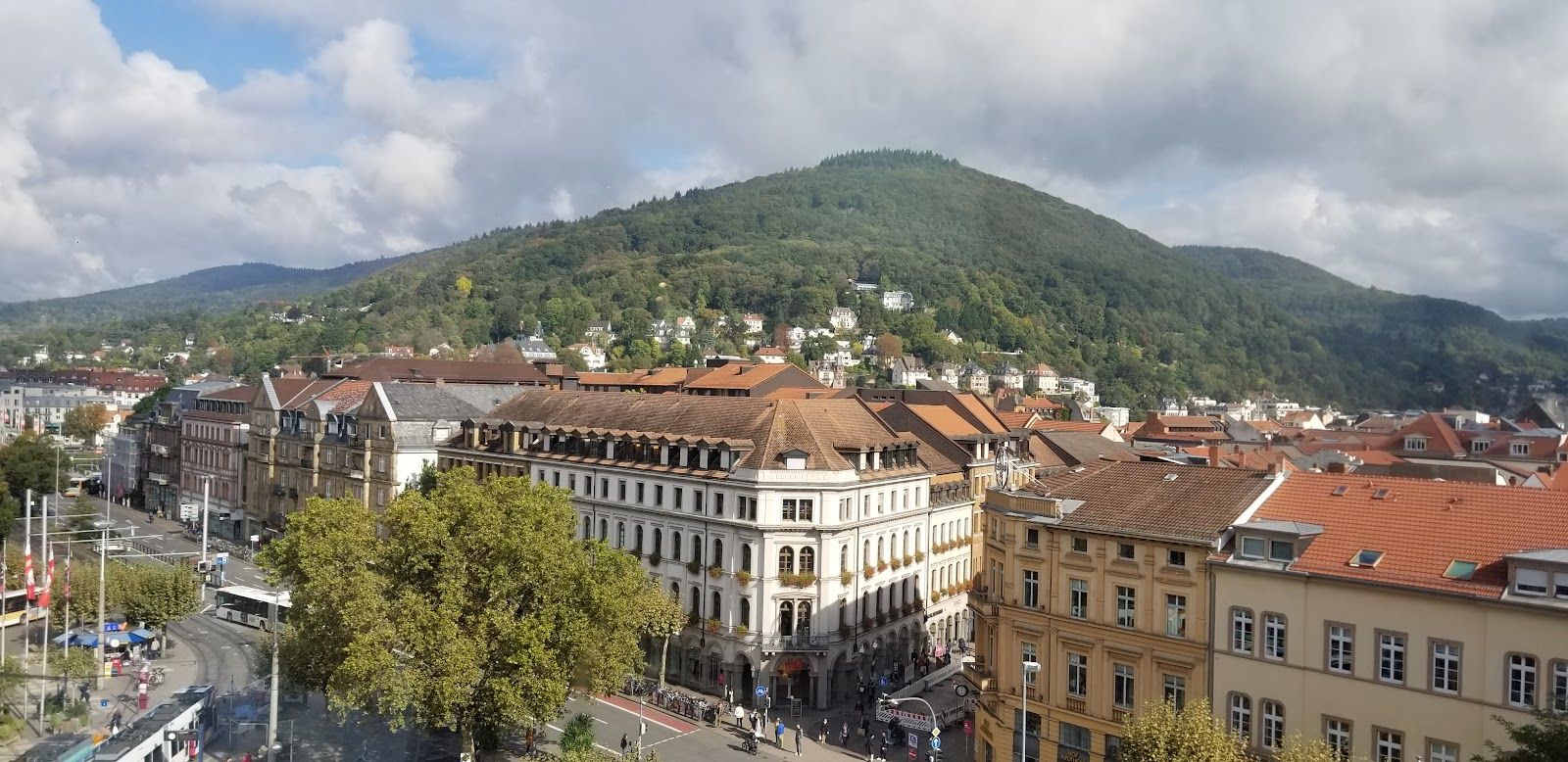 Bismarckplatz Park, Bergheim, Heidelberg, Baden-Württemberg, Germany