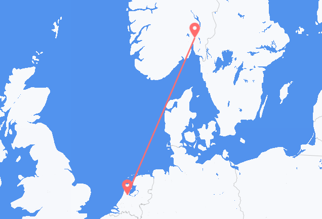Oslo to Amsterdam