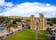 Photo of aerial view of Wells Cathedral is in Wells, Somerset, England, UK.