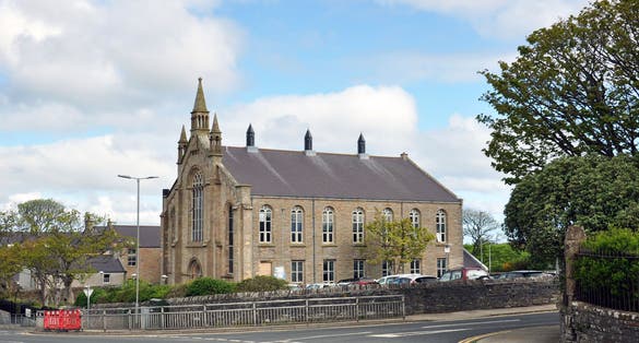 photo of the historic streets of Scotland's Islands Kirkwall with their Grand Victorian homes.