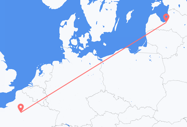 Paris to Riga
