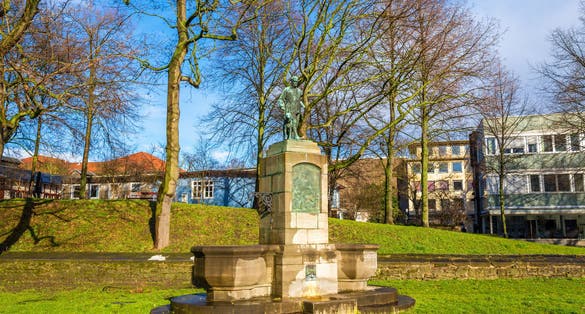 Photo of Statue in a garden in Gottingen - Germany, Lower Saxony.