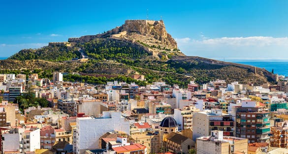 Castle of santa Barbara,Alicante