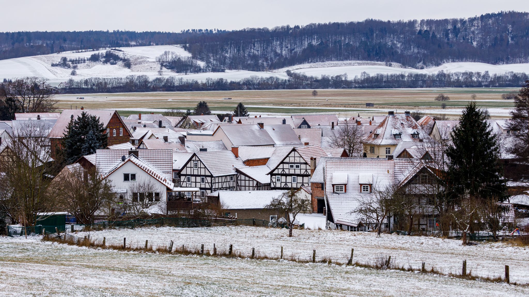 Half timbered houses in Hessenpark