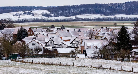 Half timbered houses in Hessenpark