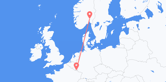 Luxemburg nach Norwegen