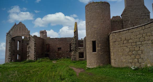 Photo of Slains Castle, also known as New Slains Castle to distinguish it from Old Slains Castle, is a ruined castle in Aberdeenshire, Scotland.