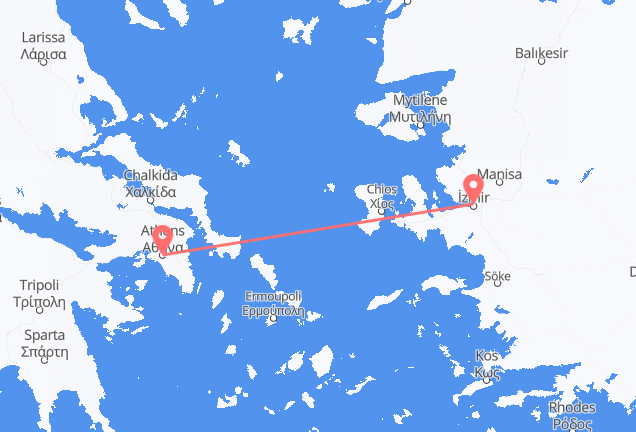 Athens to Izmir