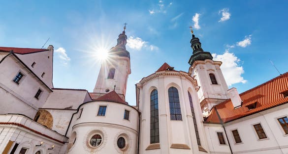 Photo of the Basilica of the Assumption of Our Lady in Strahov Monastery, Prague, Czech Republic.