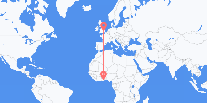 加纳 目的地 英国