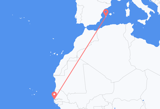 Banjul to Ibiza