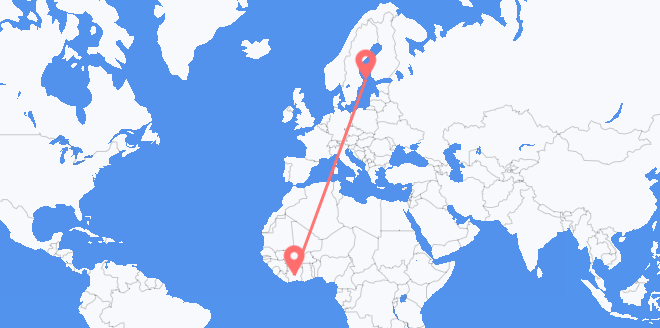 Côte d’Ivoire pour l’îles Åland