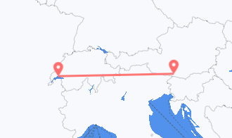 Train tickets from Villach to Lausanne
