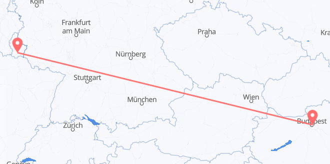 Luxemburg nach Ungarn