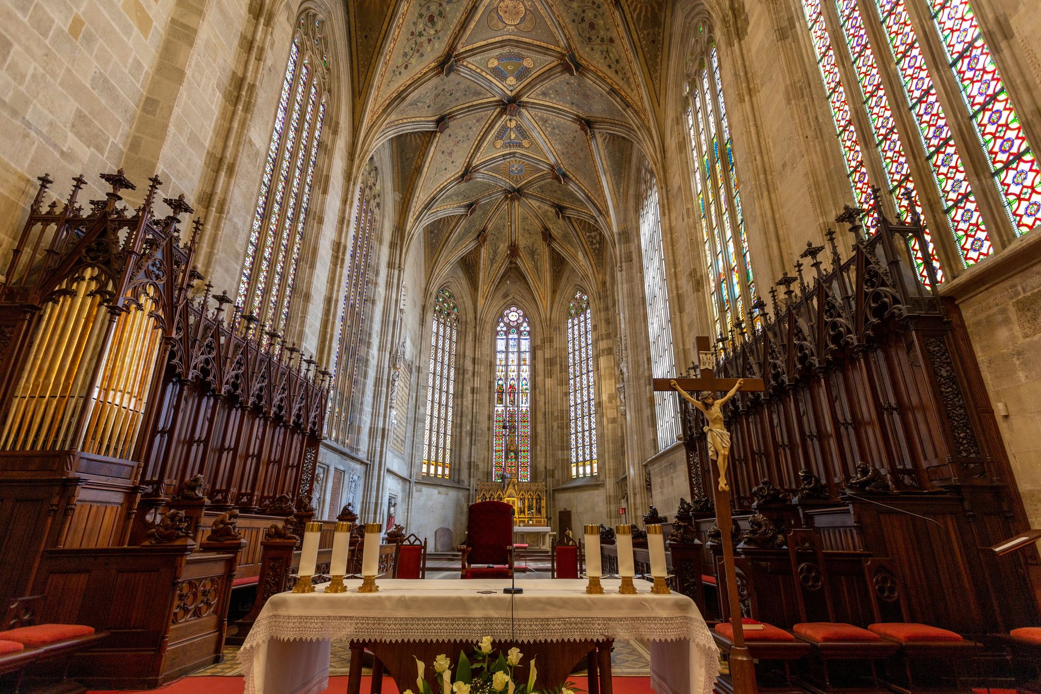  Interior of the St Martin's Cathedral in Bratislava.