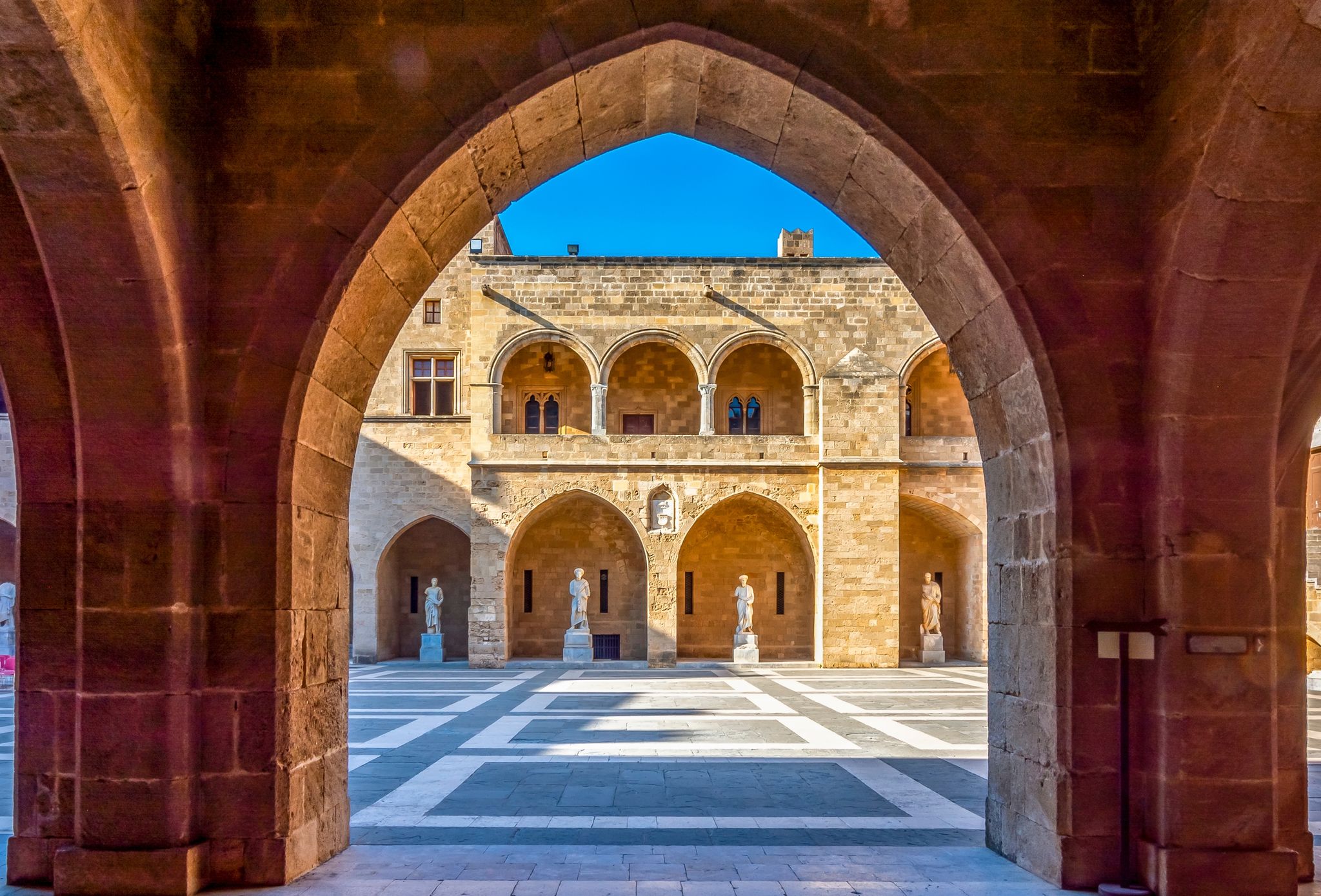 Photo of Palace of Grand Master of Knights in Rhodes, Greece.
