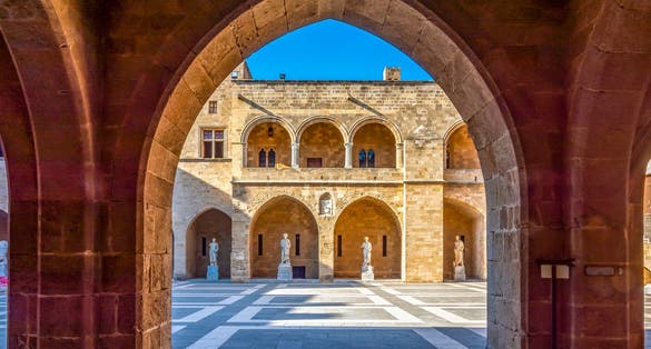 Photo of Palace of Grand Master of Knights in Rhodes, Greece.