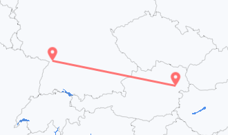 Train tickets from Gemeinde Leobersdorf to Karlsruhe