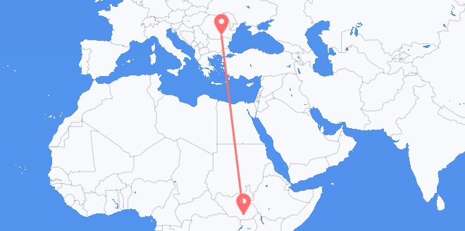 der Südsudan nach Rumänien