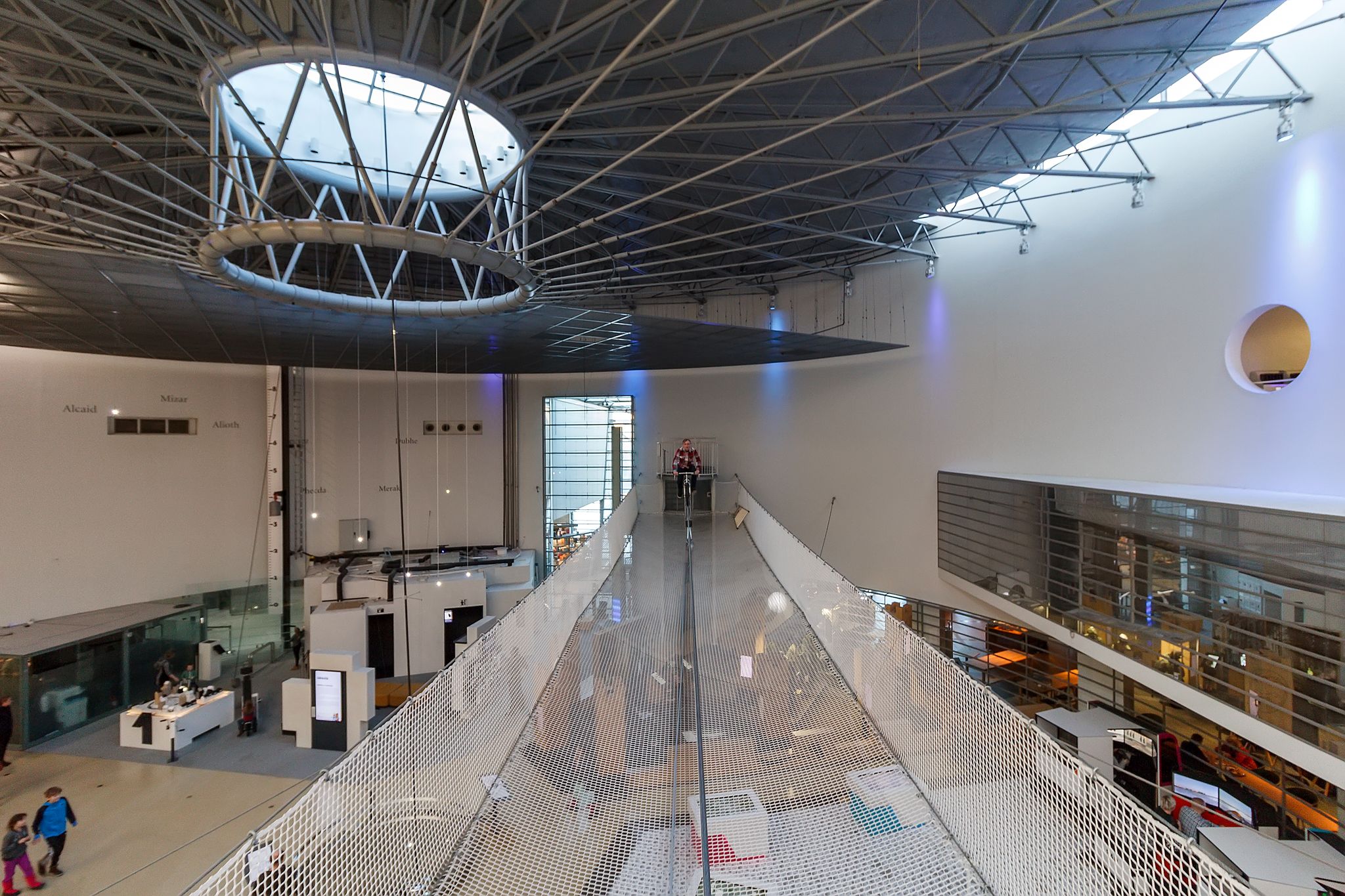 Photo of Museum visitor of Heureka is Finnish science center in Vantaa, Finland.