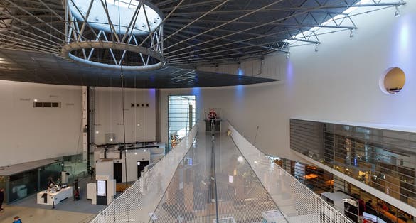 Photo of Museum visitor of Heureka is Finnish science center in Vantaa, Finland.