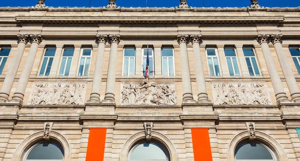 Museum of Aquitaine in the centre of Bordeaux city in France