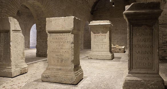 The great Roman cisterns of Fermo, Marche, Italy