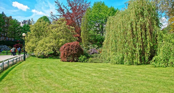 Photo of Dvorakovy Sady in Karlovy Vary in Czech republic.