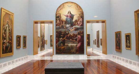 Photo of View from inside of Museu de Belles Arts de València.