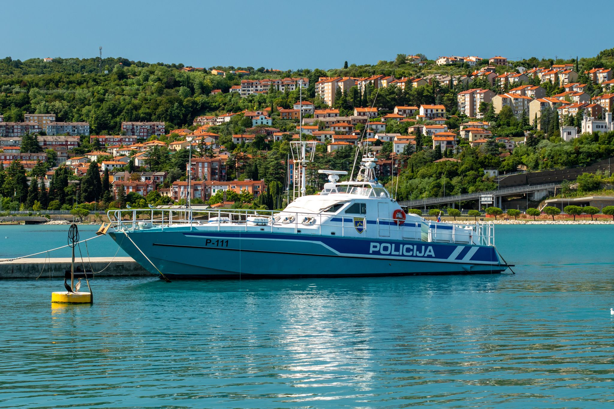 Calm water in Harbor in Koper, Slovenia