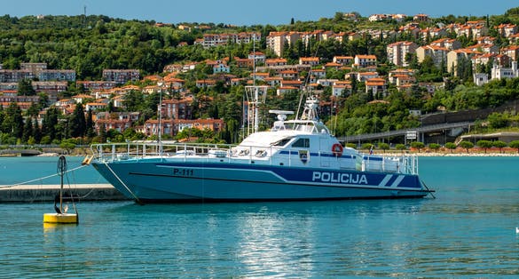 Calm water in Harbor in Koper, Slovenia