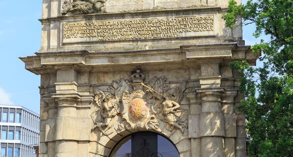 Harbour Gate in Szczecin,Poland.