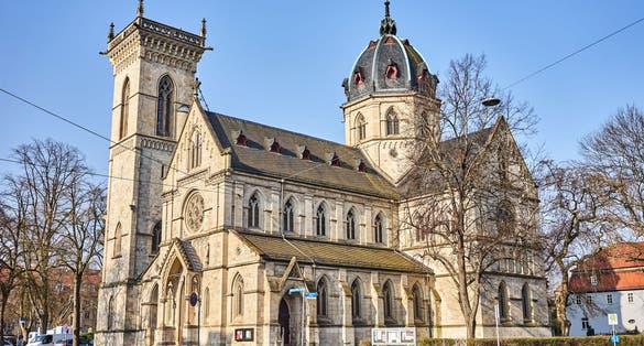 Catholic church "Herz-Jesu-Kirche" in Weimar in east germany