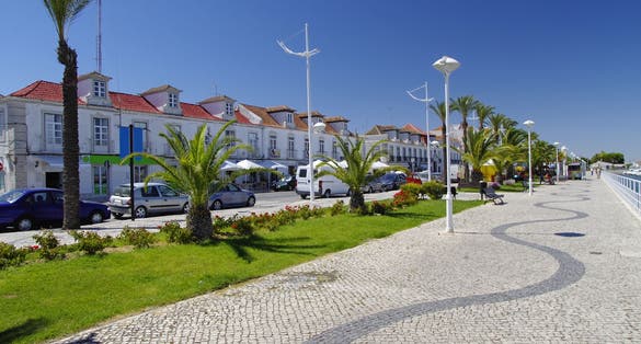  Photo of Promenade in Vila Real de Santo Antonio. Border town in Portugal.