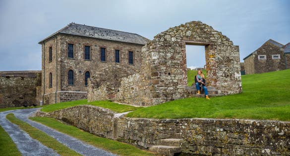photo of view of Famous Irish Charles Fort, Europe destination Ireland.