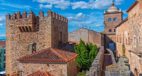 photo of view of Torre de Bujaco, Caceres, Spain.