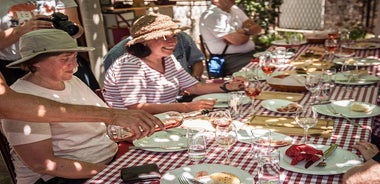 Wine and food tasting in the traditional winery
