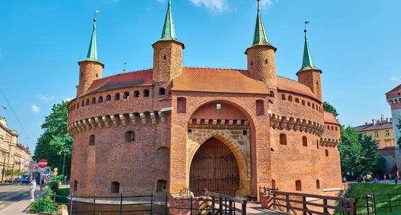 Barbican is a historical and architectural monument in Krakow