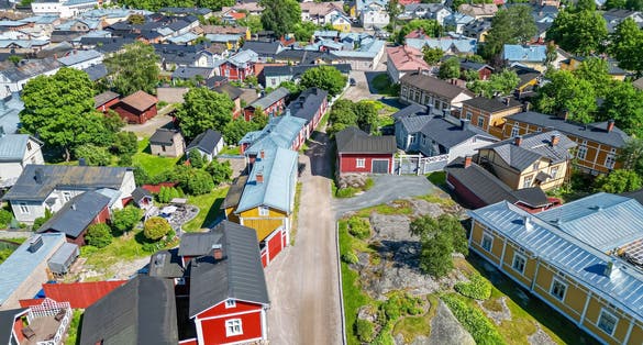 Rauma Finland Unesco Oldtown Aerial