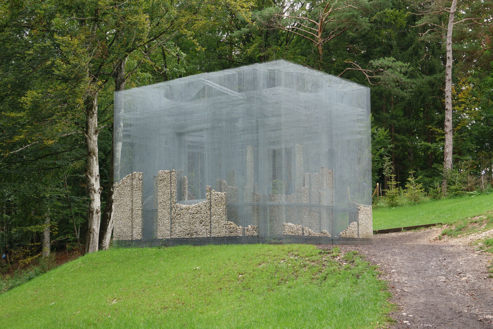 Artesella Natural Park on Italian Dolomite mountain.
